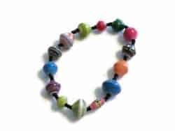 paper bead bracelet