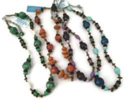 paper bead necklace Uganda