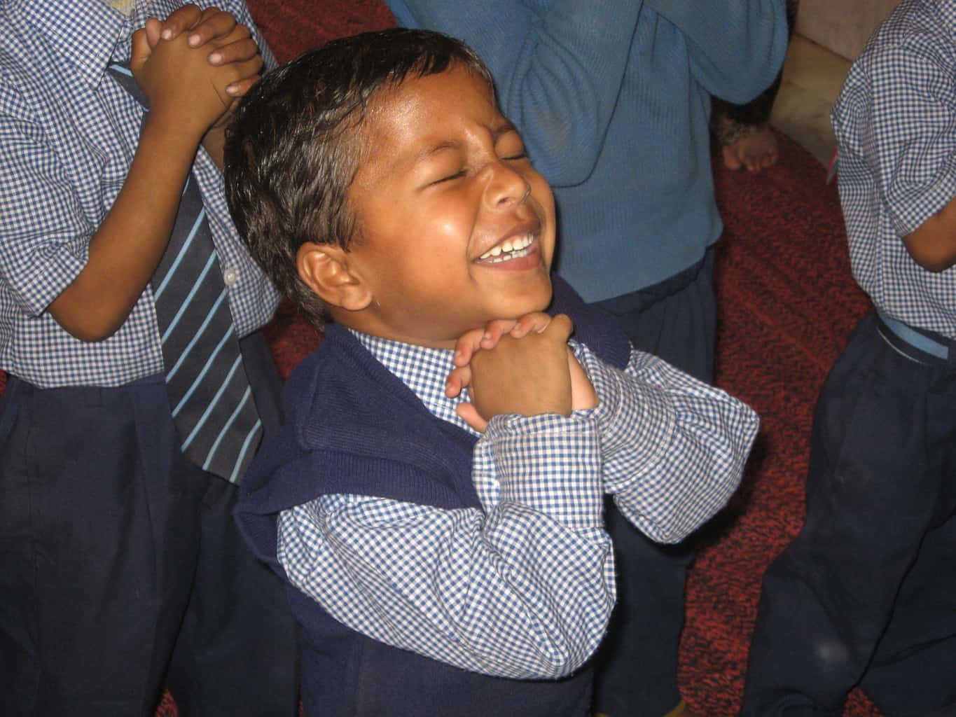 India Boy praying