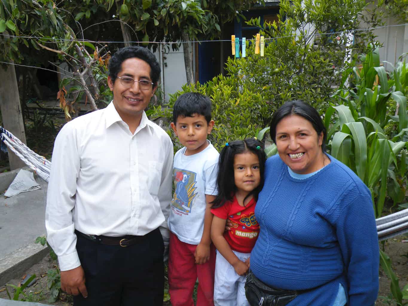 Fair trade Ecuador family
